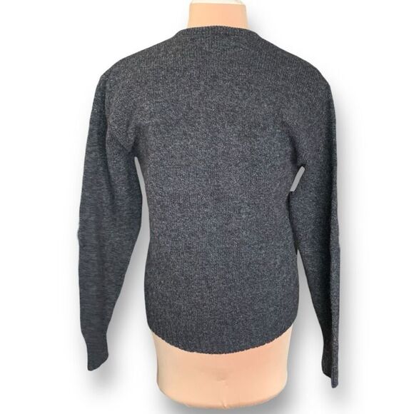 Vintage Charcoal V-Neck Sweater - Picture 6 of 11